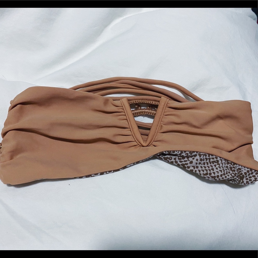 Acacia Swimwear nude bandeau top PERFECT CONDITION